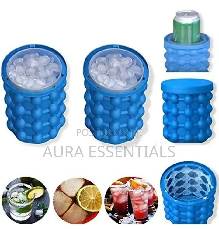 Ice Cube Maker Silicone Ice Bucket