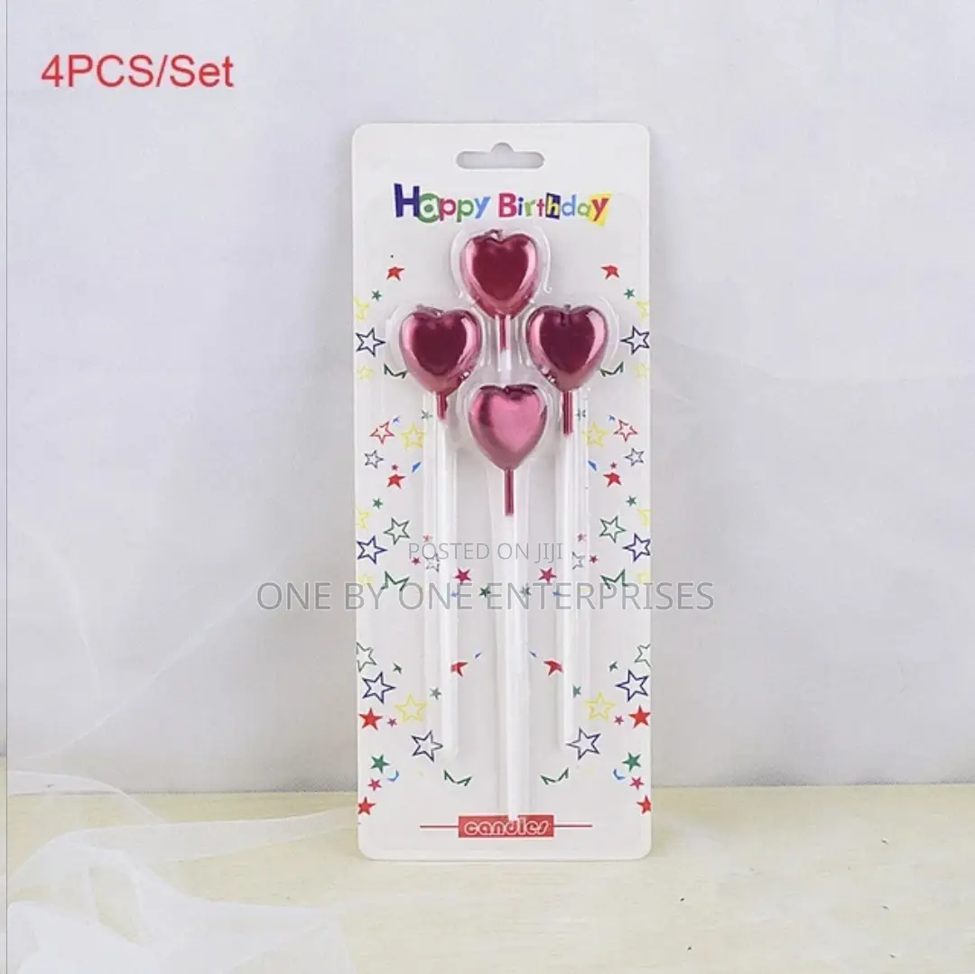 Long Pole, Birthday Candles Set of 4