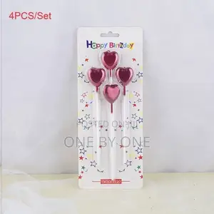 Long Pole, Birthday Candles Set of 4