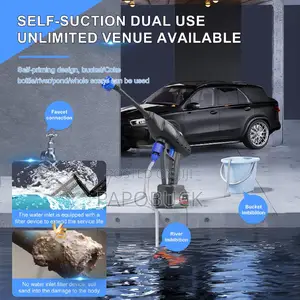 Cordless Pressure Car Washer With Lithium Battery