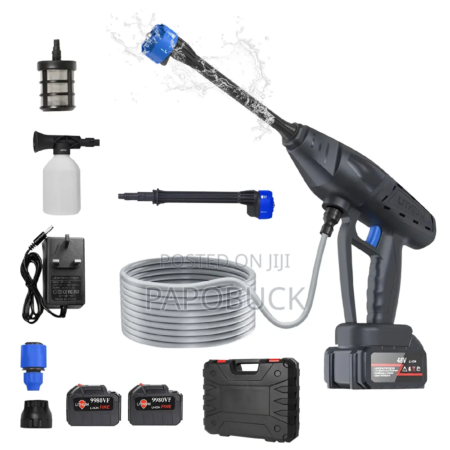 Cordless Pressure Car Washer With Lithium Battery