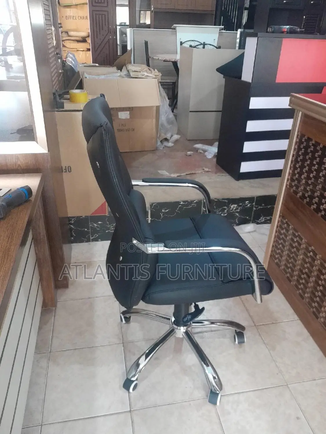 Black Chair Black Leather Chair