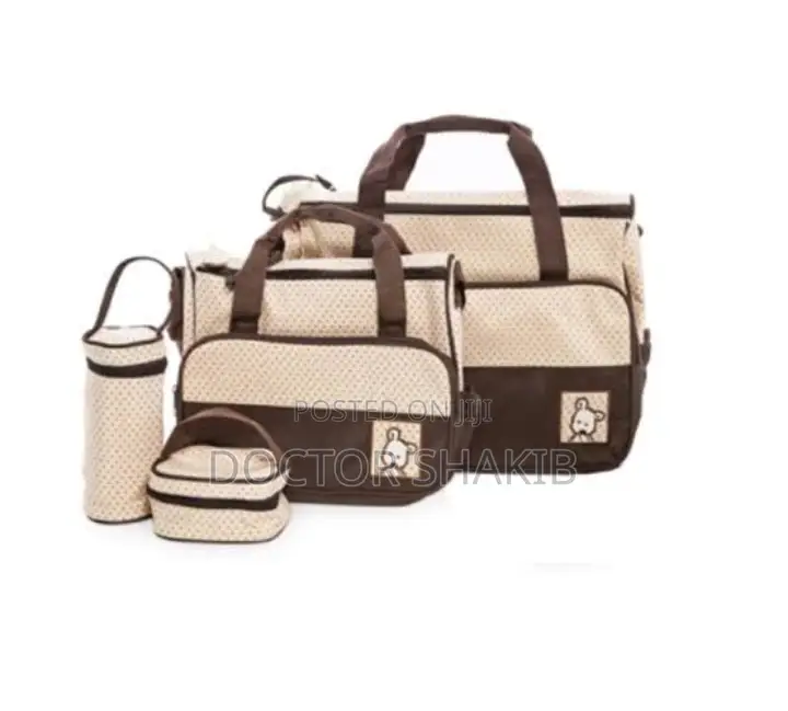 Generic New Design 5 In 1 Baby Diaper Nappy Women's Bag