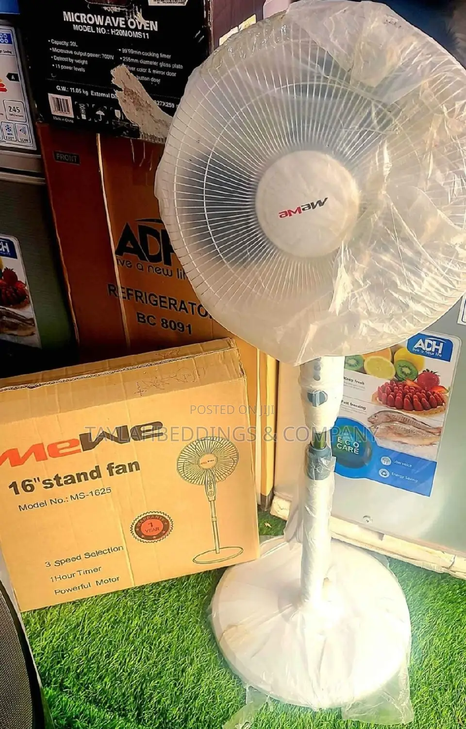 Mewe 16′′ Stand Fan – White
