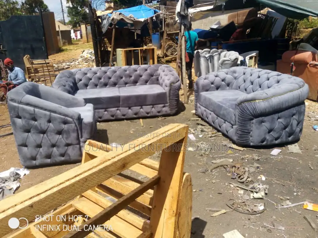 6 Seater Giant Tufted Sofa Set on Order