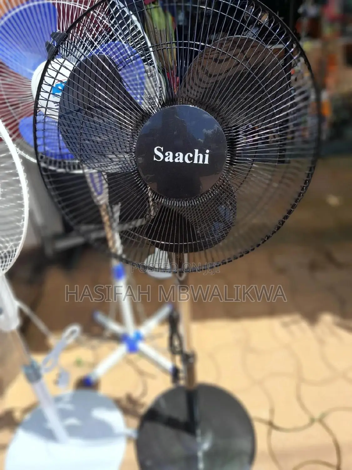 Saachi 16" Inch Stand Fan- Black