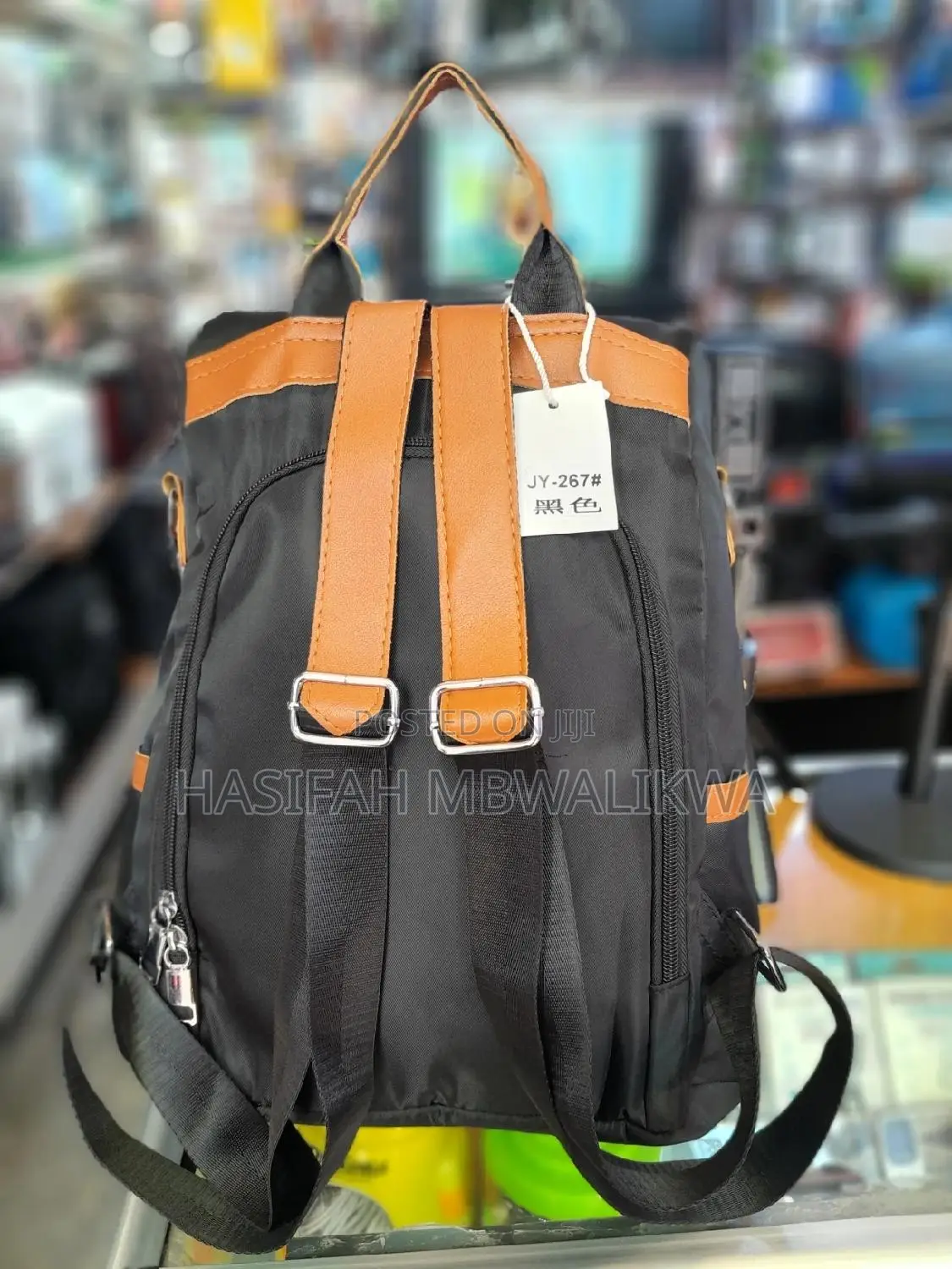 Ladies / Women's Antitheft Back Pack- Black