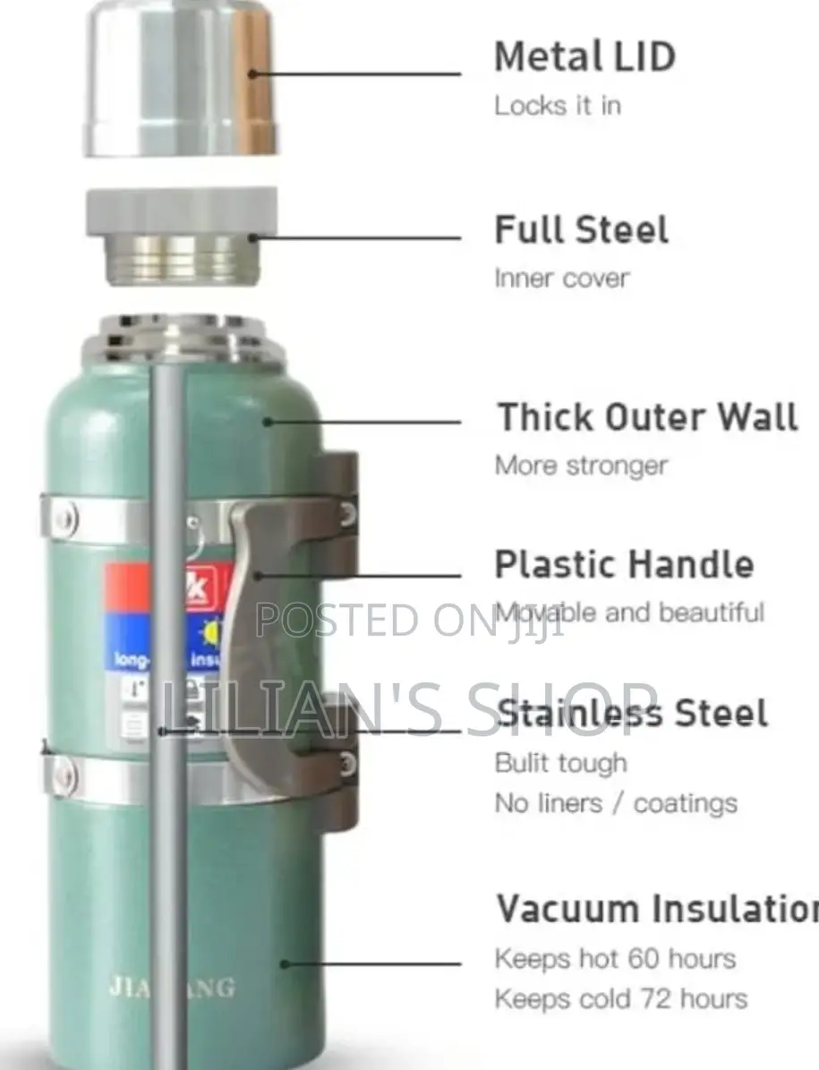 JK Hot and Cold 3ltrs Insulation Vaccum 60hrsflask