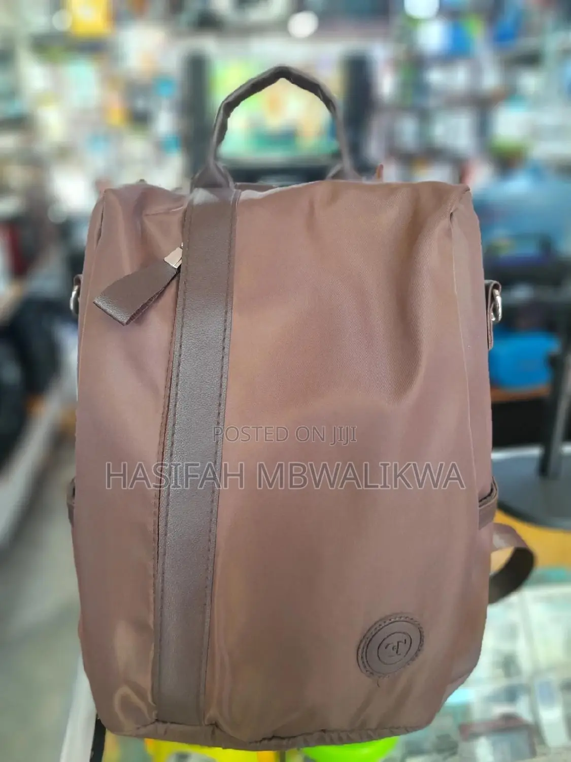 Ladies / Women's Antitheft Back Pack- Brown