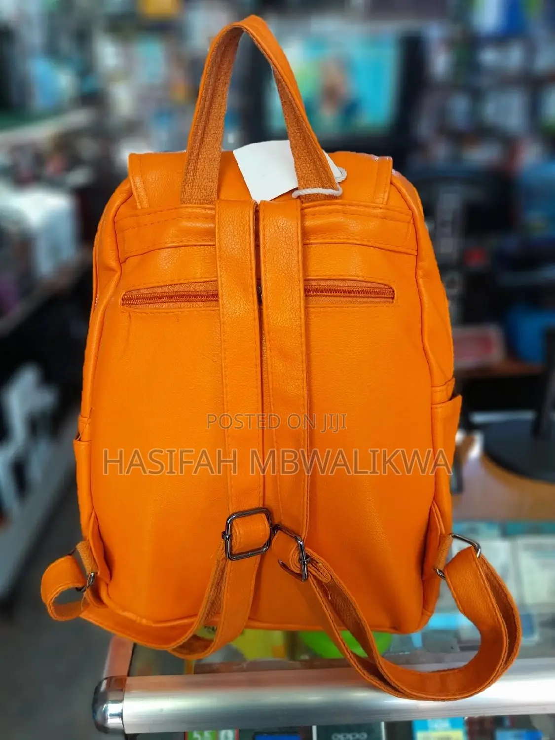 Ladies / Women's Antitheft Back Pack- Orange