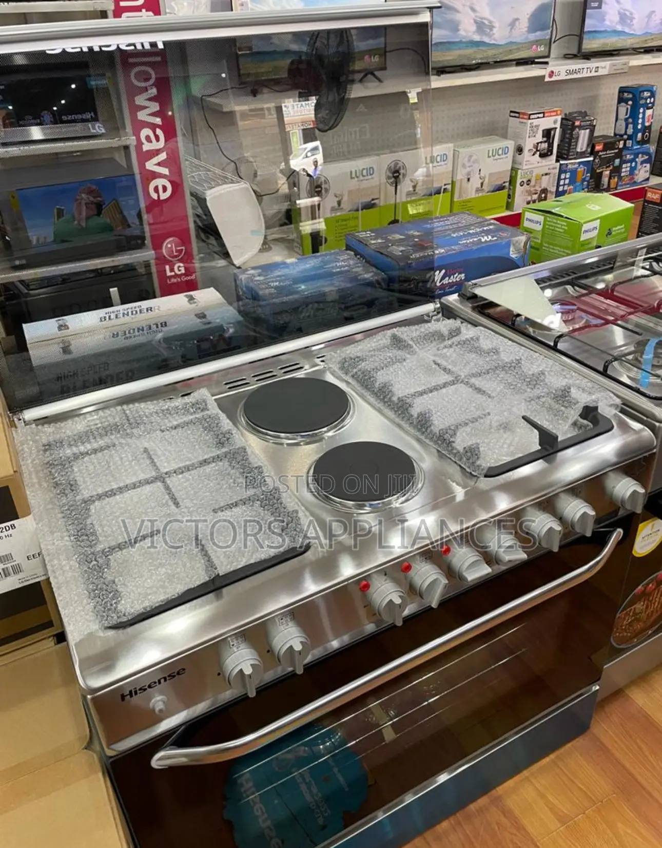 Hisense 90x60cm Cooker 4gas 2electric
