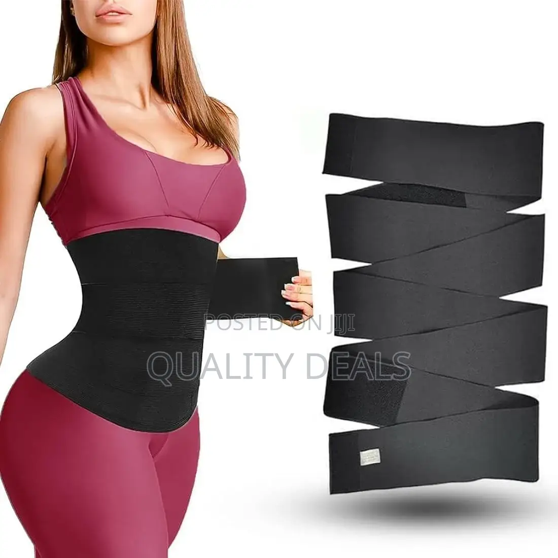 Waist Elastic Wrap Flat Berry Trimming Belt