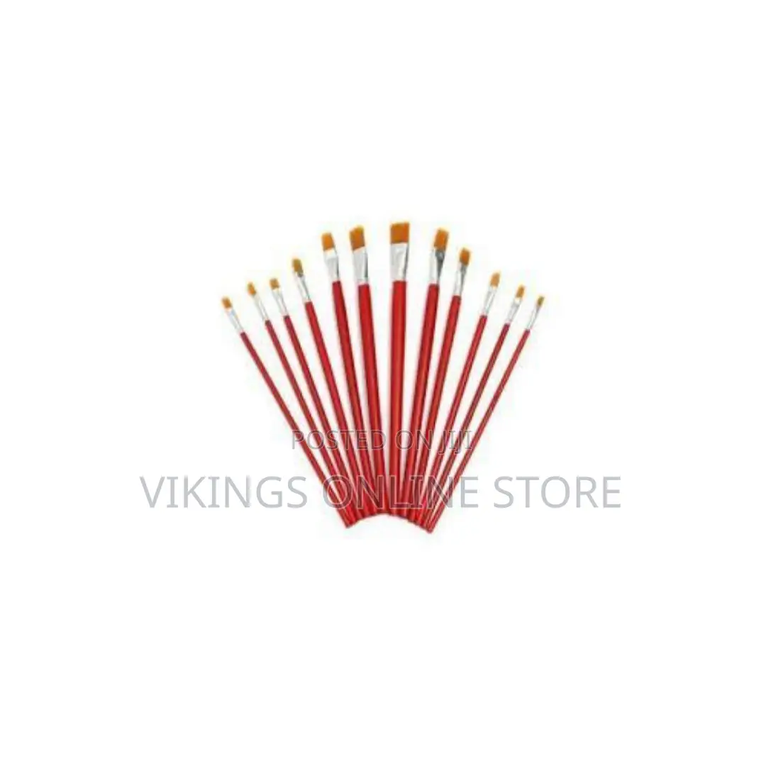 Professional Acrylic Art Brushes, 12pcs