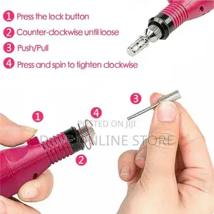 1 Set of Portable Nail Polisher Drill)