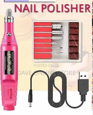 1 Set of Portable Nail Polisher Drill)