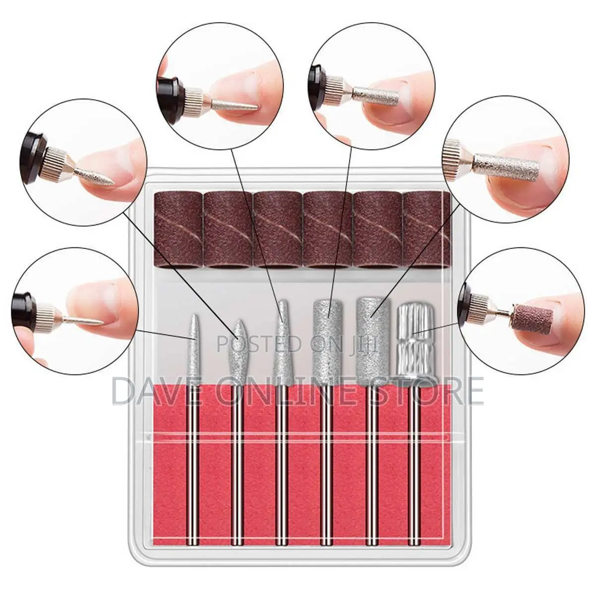 1 Set of Portable Nail Polisher Drill)