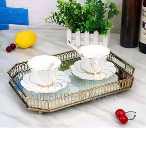 Glass Mirror Tray.