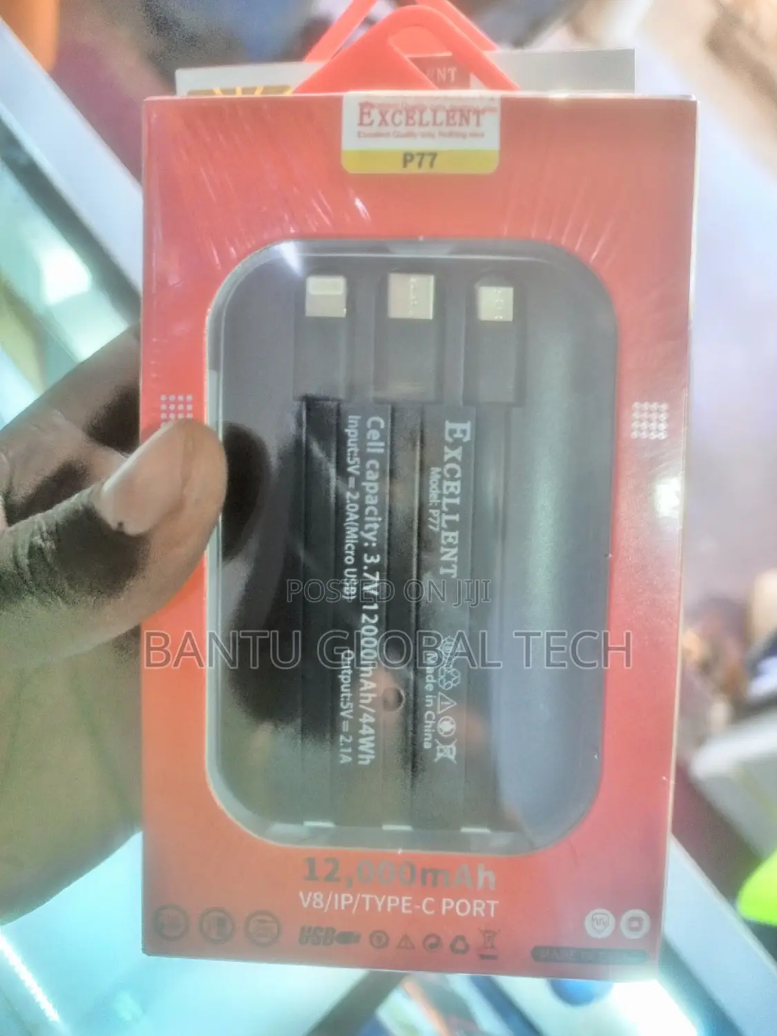 Portable Excellent Power Bank 12000 Mah