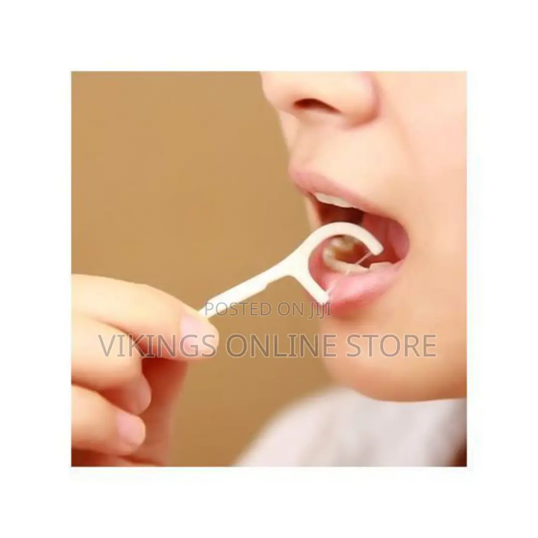 2 in 1 Dental Floss - White