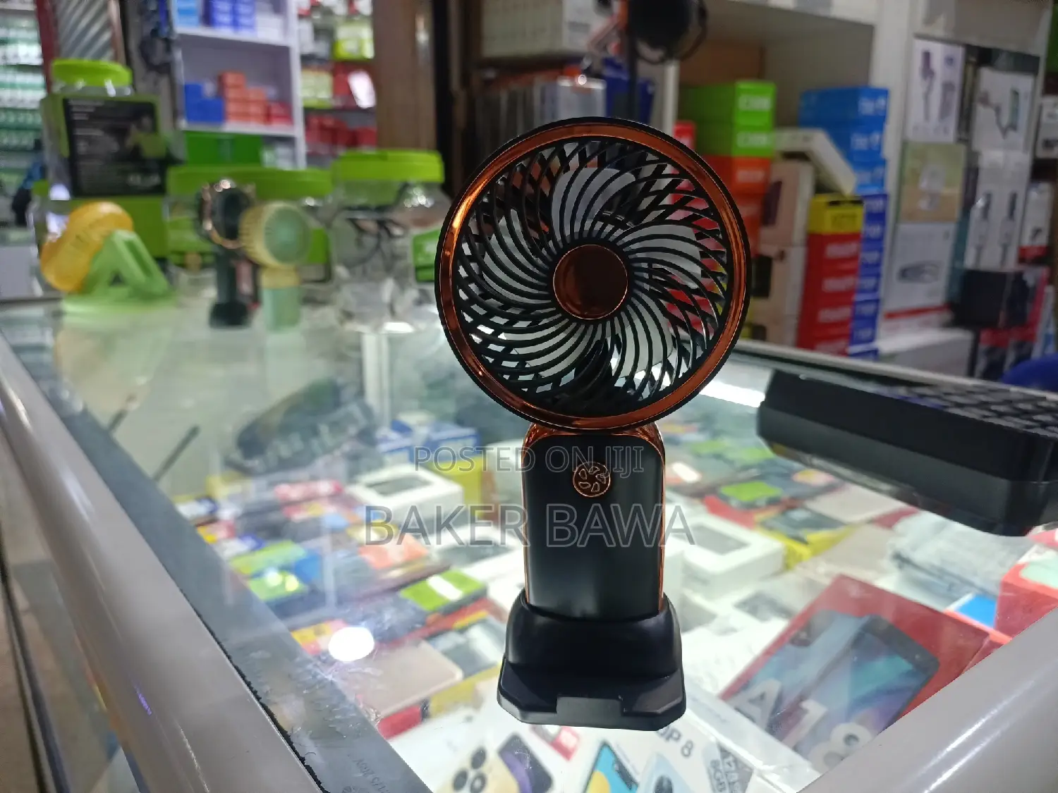 Rechargeable Mobile Fan With Power Bank
