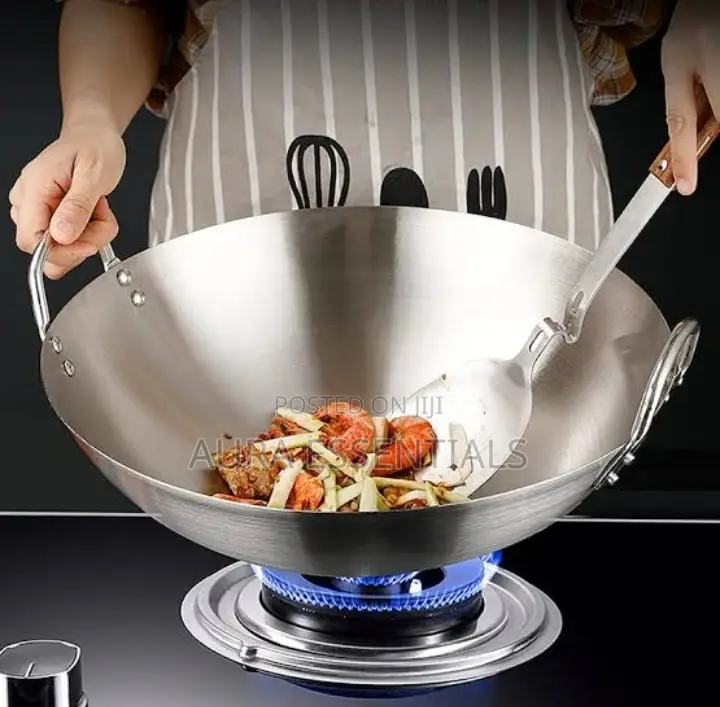 Stainless Steel Wok Round Bottom Wok Pan