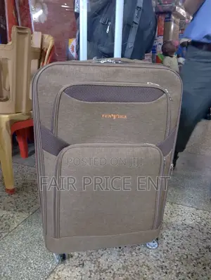 Original Rubber Plastic Suitcase. Large .( Green)
