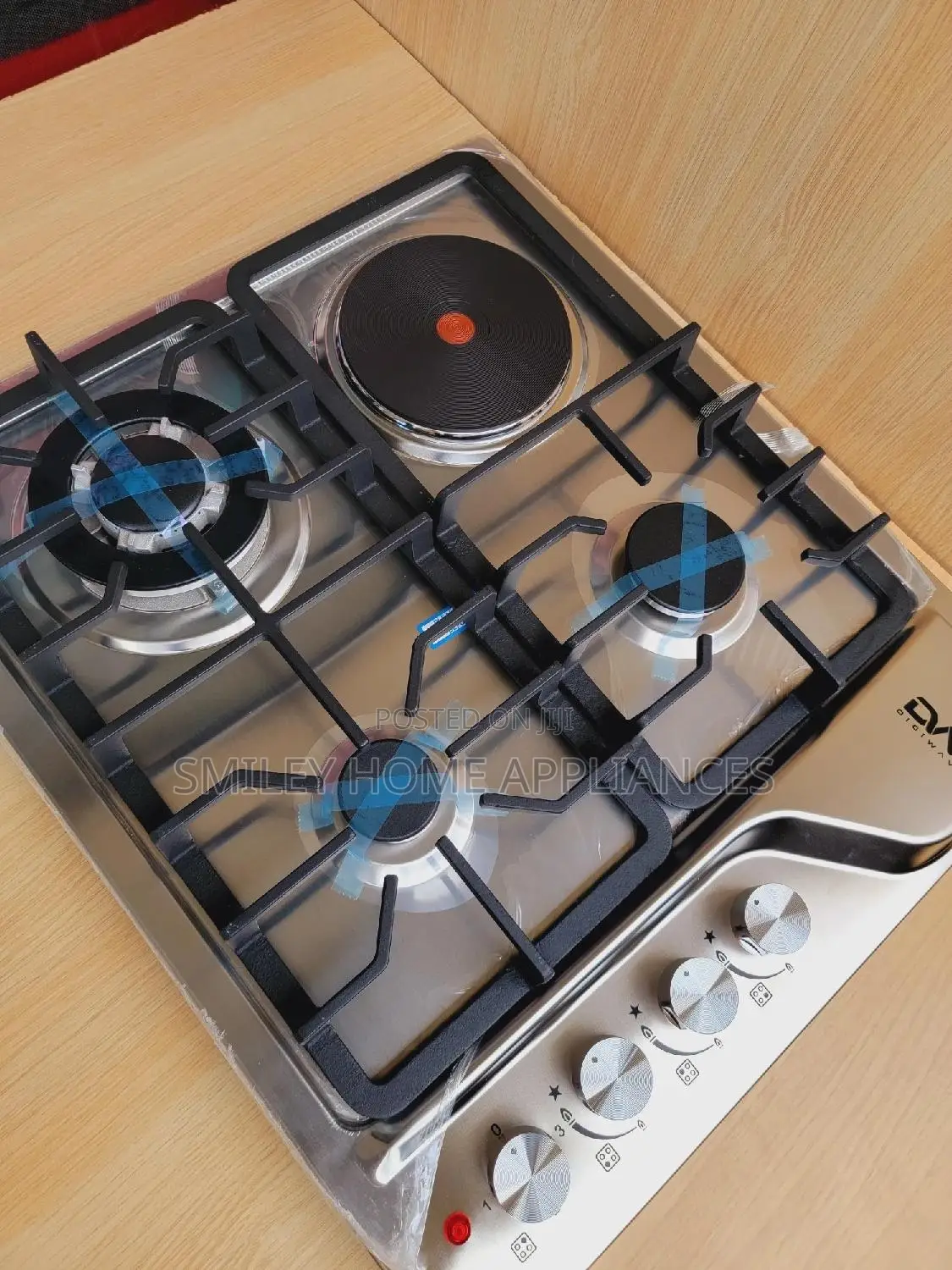 DW Stainless Steel 4 Burner Gas Hob