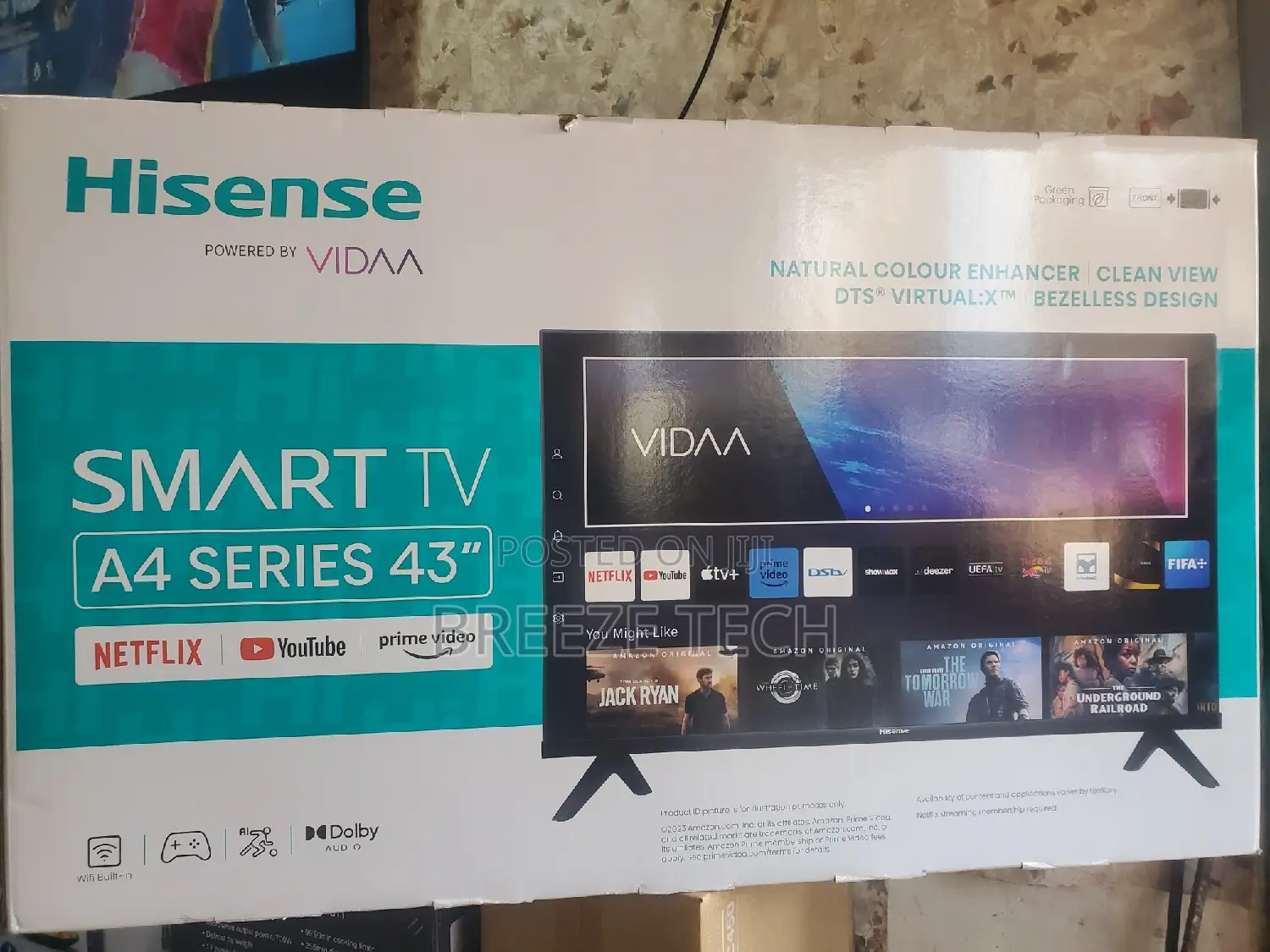 LED TV Hisense Smart Vidaa 43"Inch