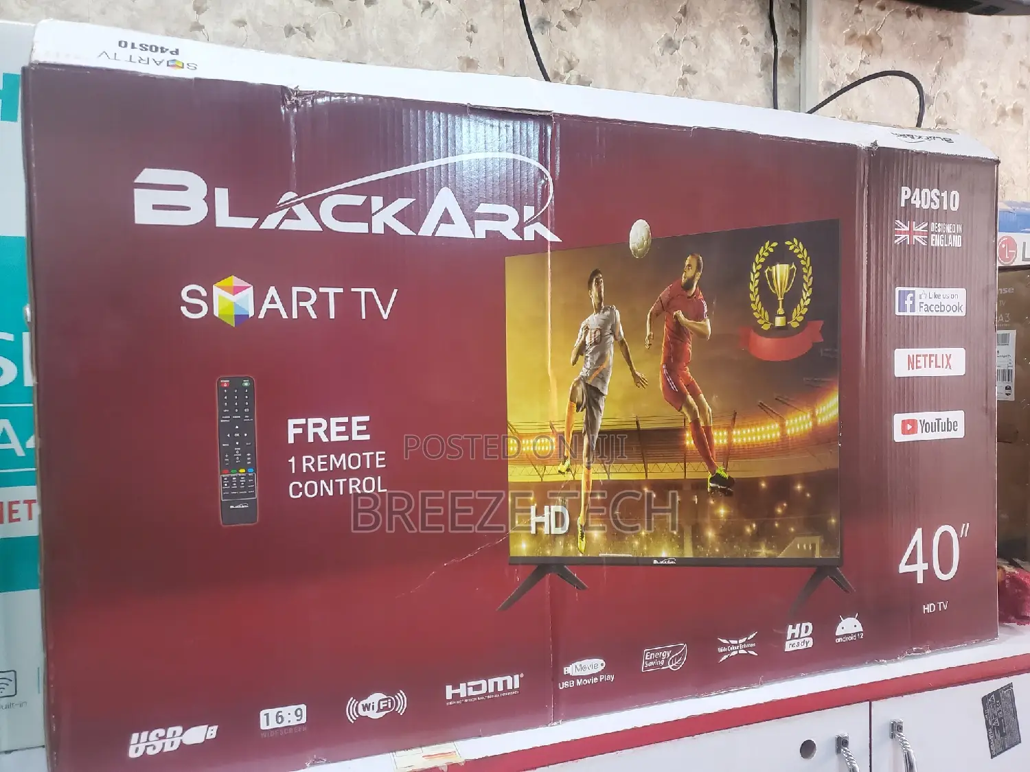 It's Blackark Tv 40"Inch Smart