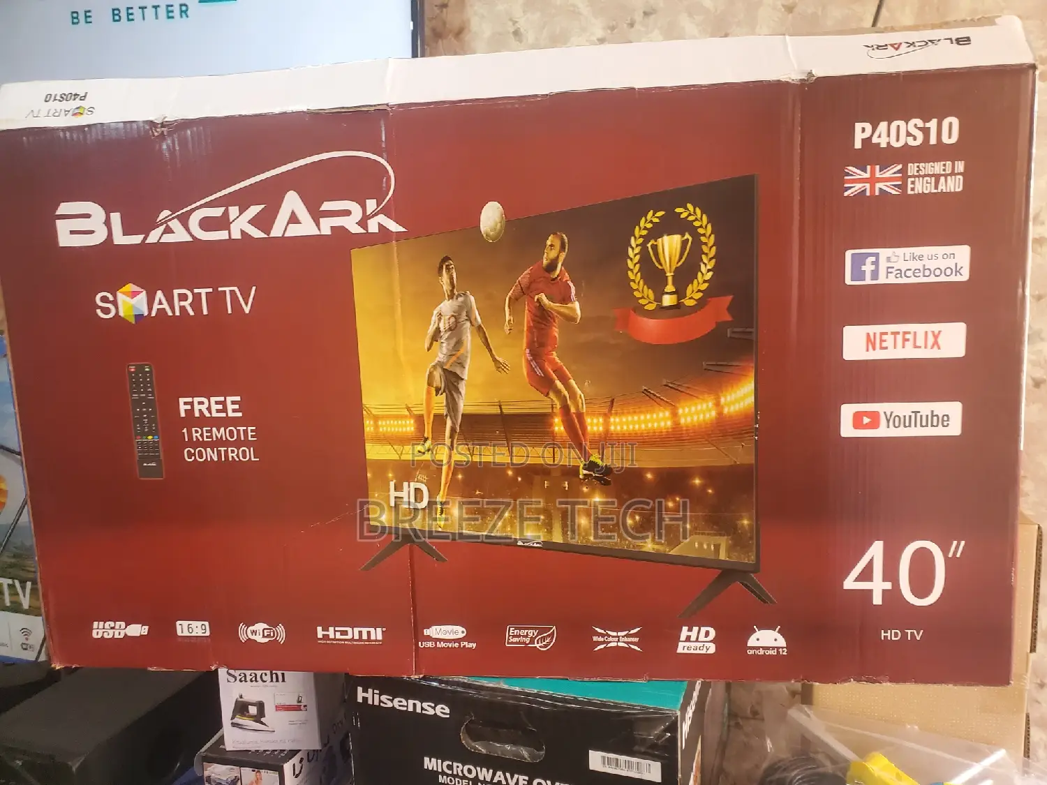 It's Blackark Tv 40"Inch Smart