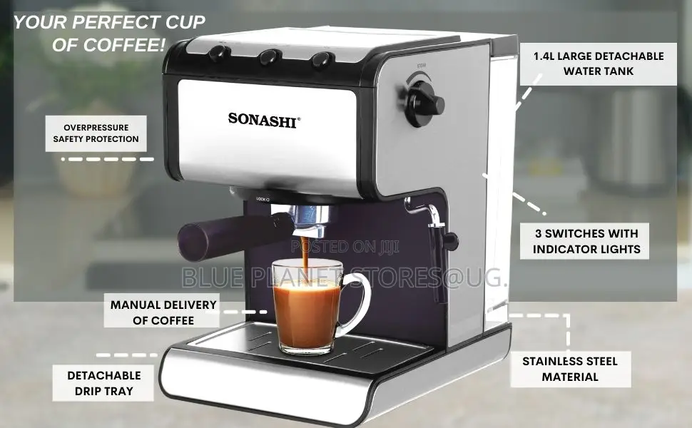 SONASHI 3-in-1/1.4l/15 Bar Coffee Machine \\ 300w \ SCM-4960