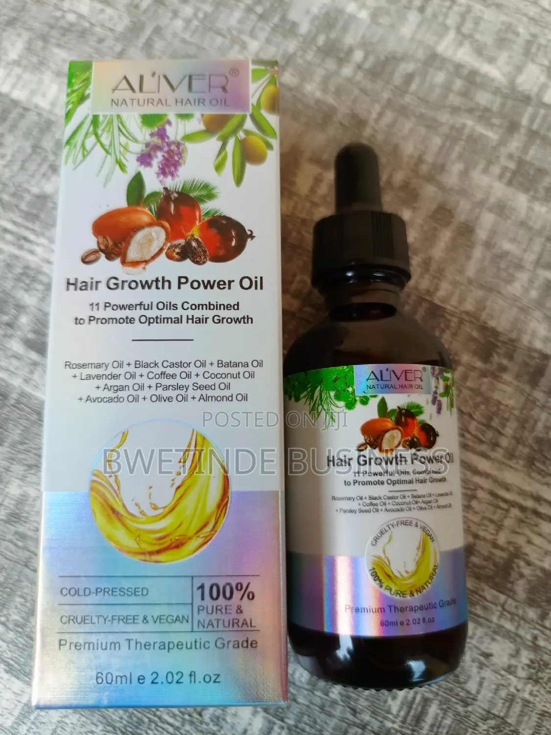 Aliver Hair Growth Oil 60ml – Natural Thickening Hair Care Serum