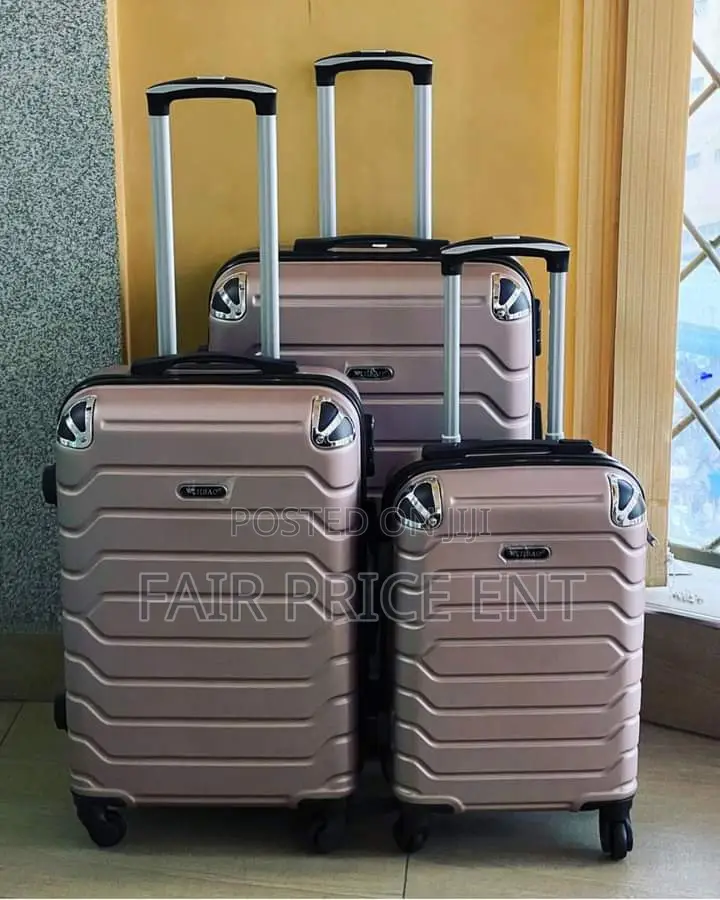 Classy VIP Plastic Suitcase. Small. ( Brown)