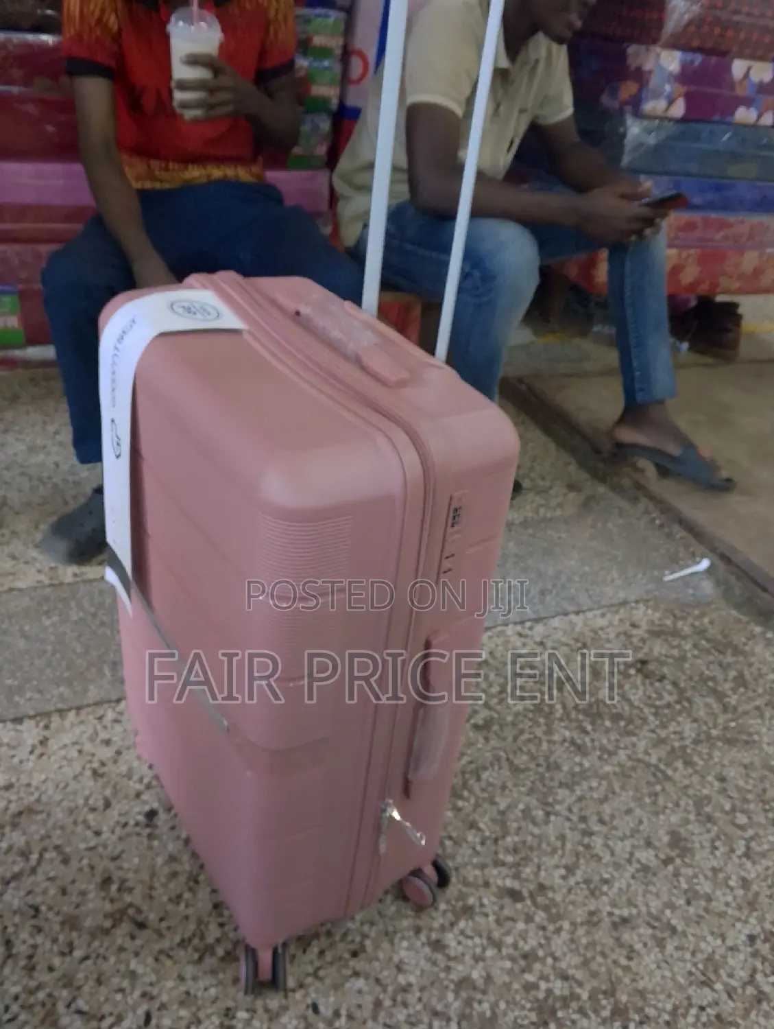 Classy VIP Plastic Suitcase. Small. ( Brown)