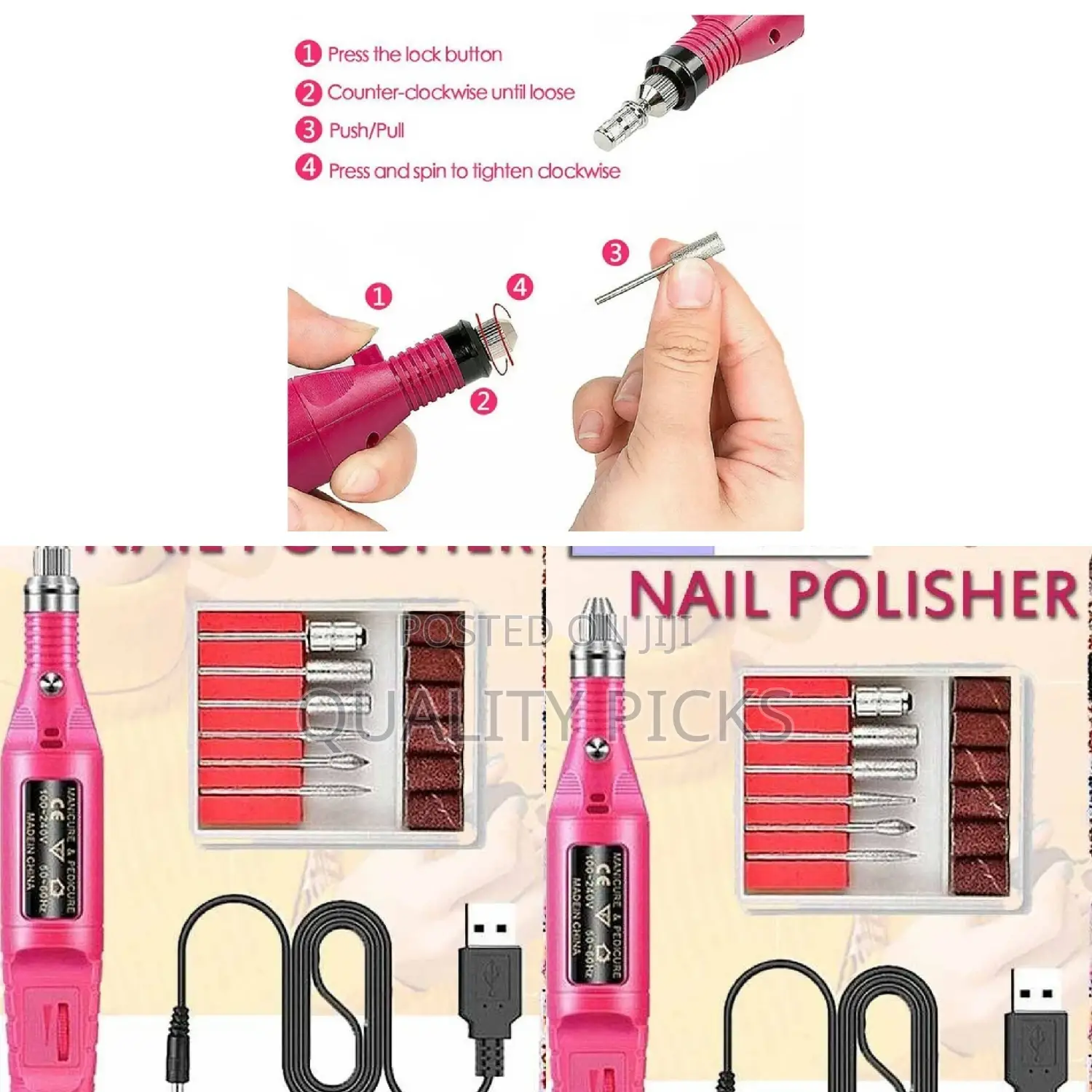 USB Nail Drill Machine