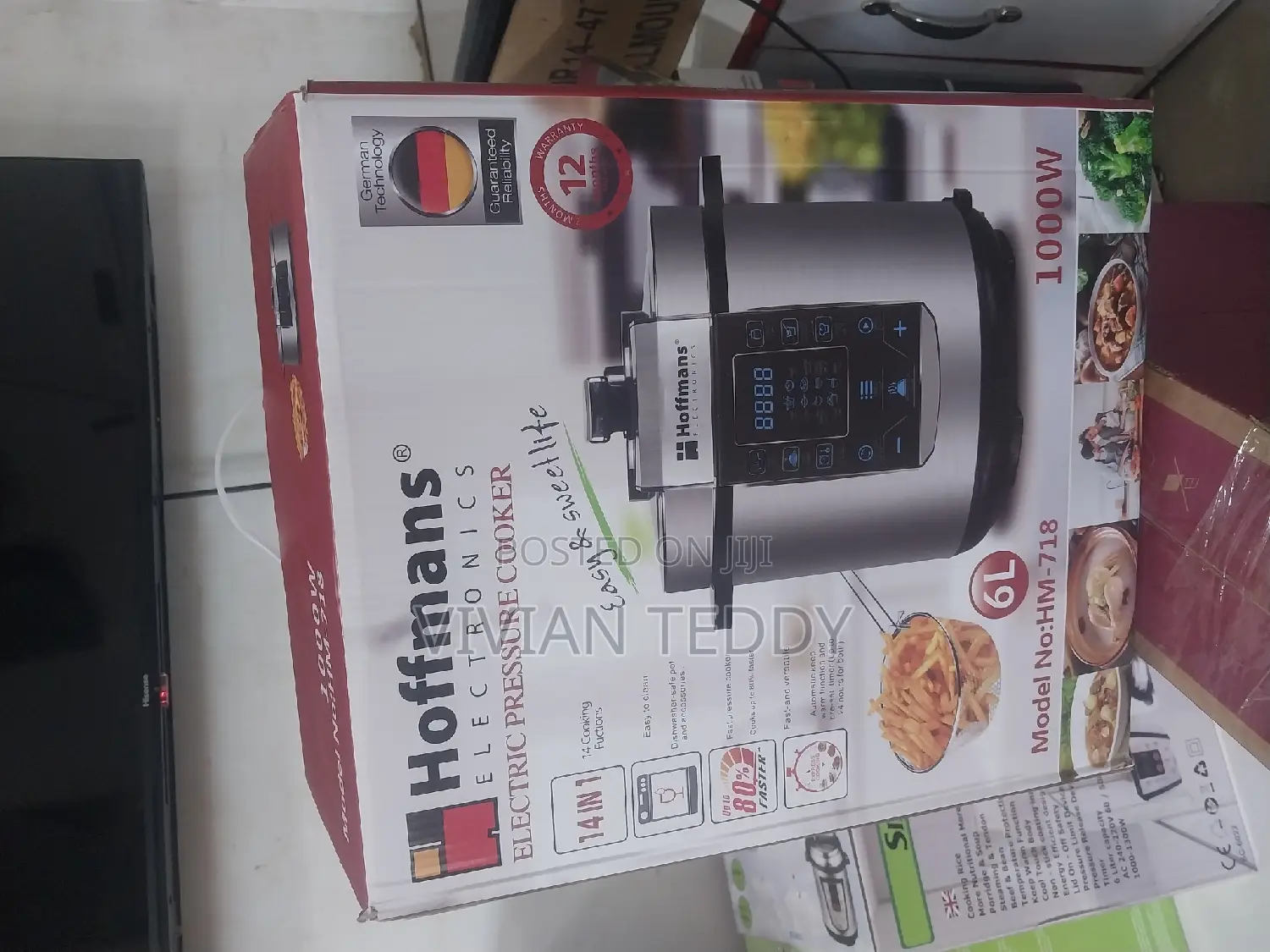 Hoffmans Electric Presure Cooker 6 Litres