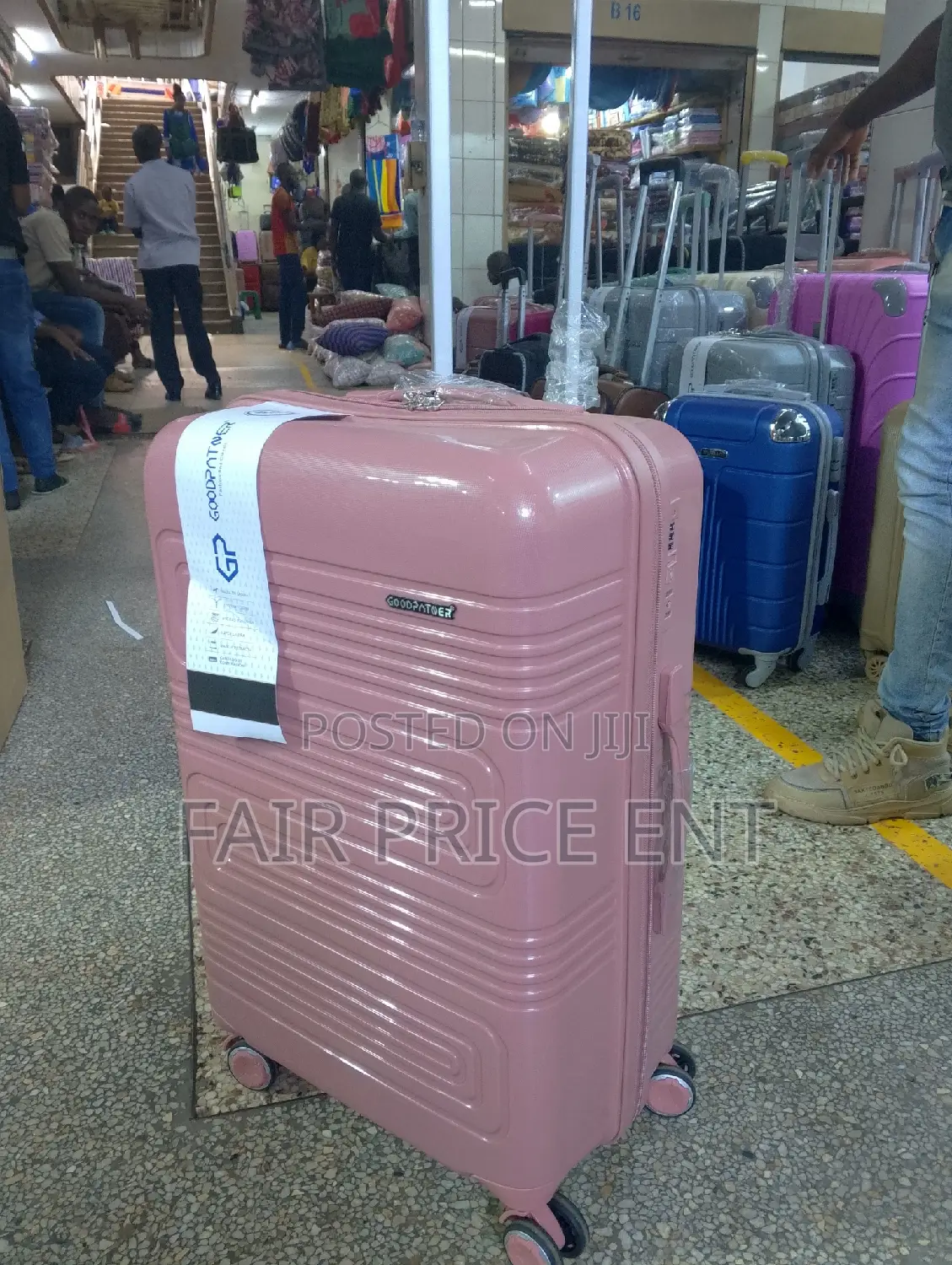 Classy VIP Pure Rubber Plastic Suitcases. Medium.( Gold)