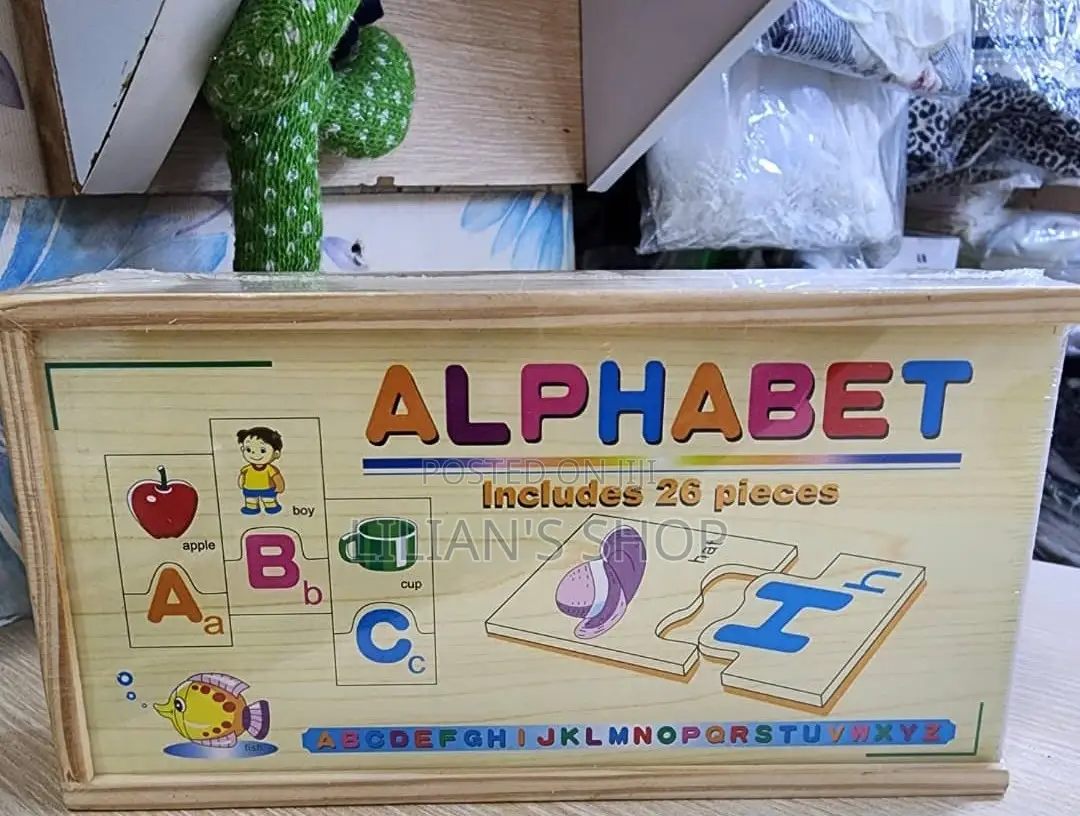 Wooden English Alphabet Kids Puzzle