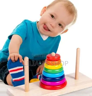 Baby QI Wooden Stacking Tower