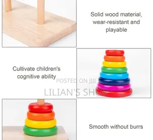 Baby QI Wooden Stacking Tower