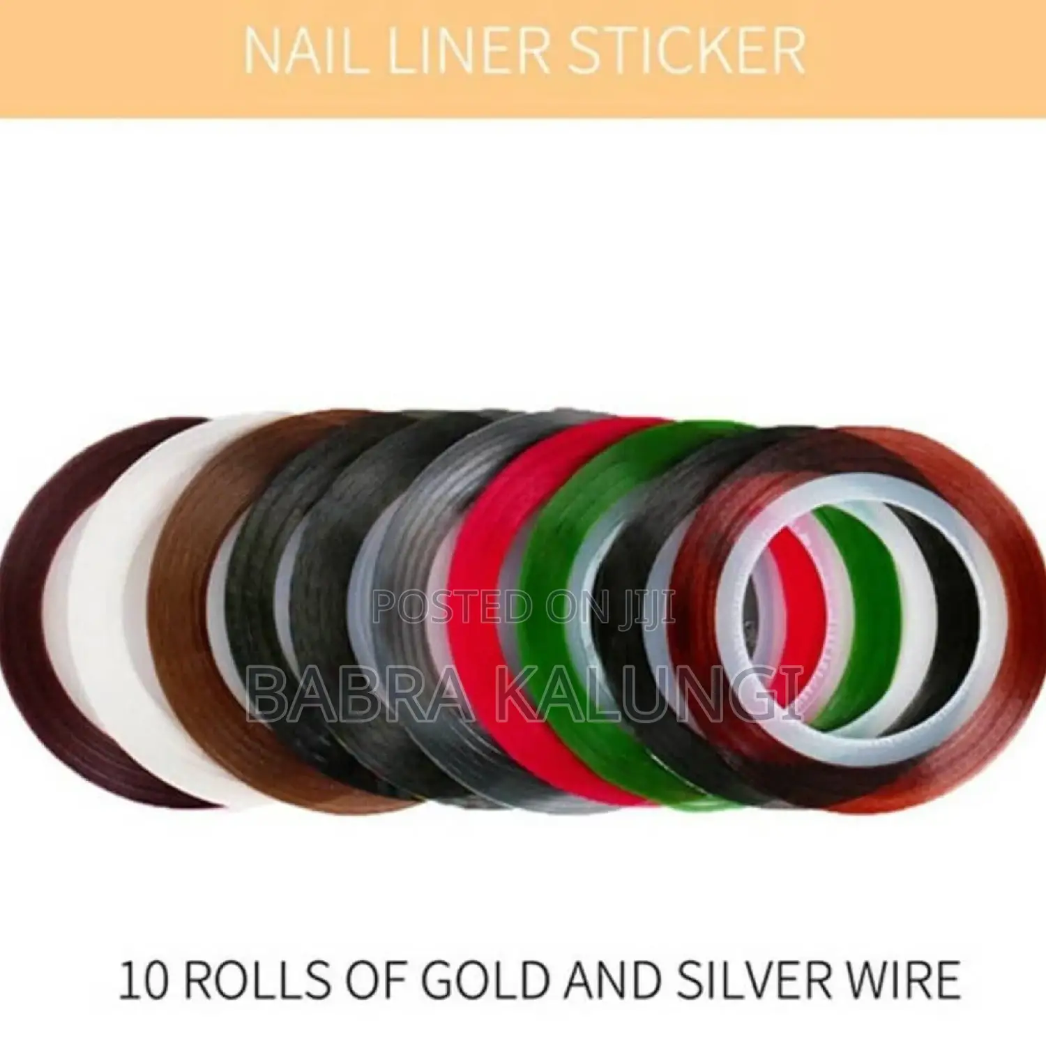 10 X Nail Liner Sticker