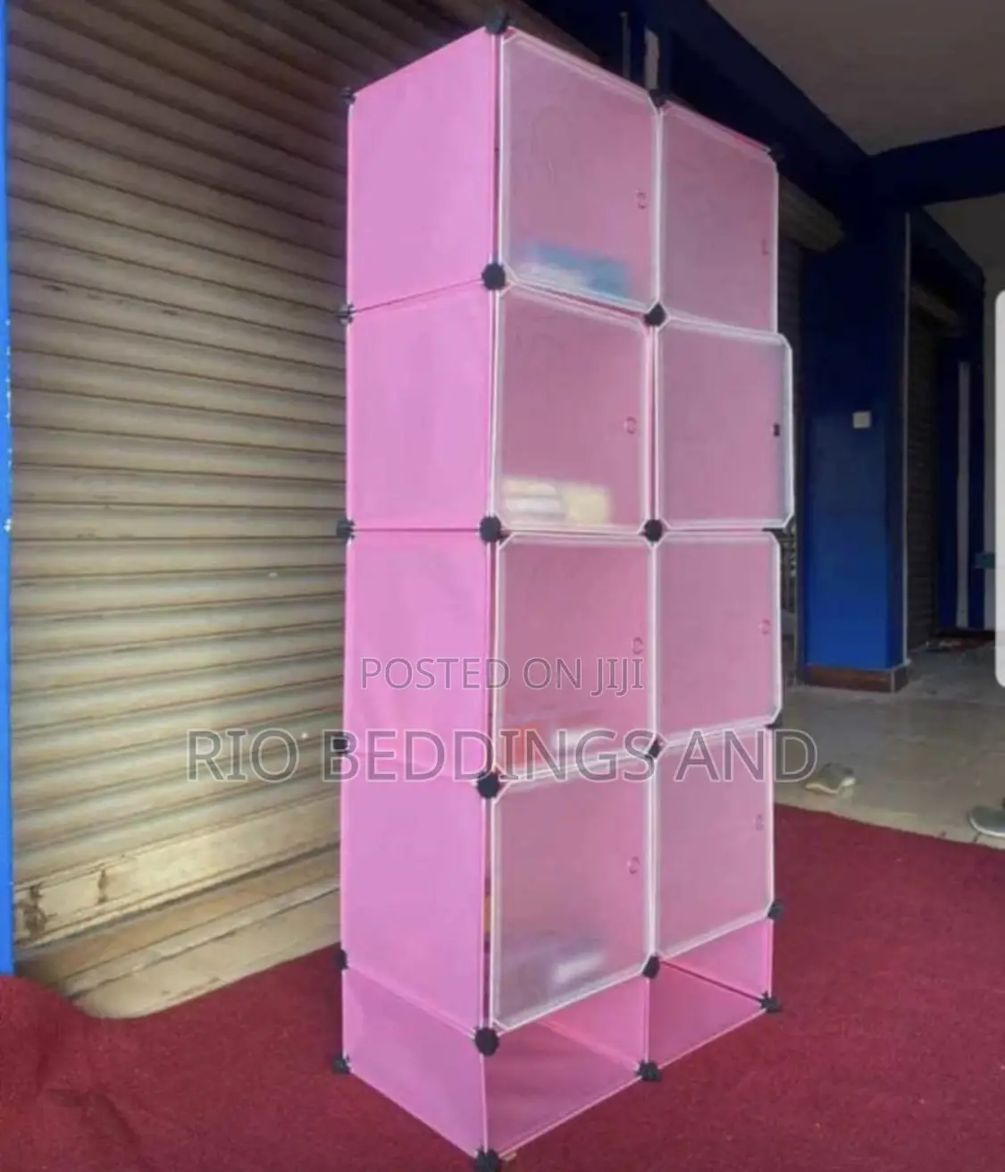 Plastic Wardrobe With Two Columns