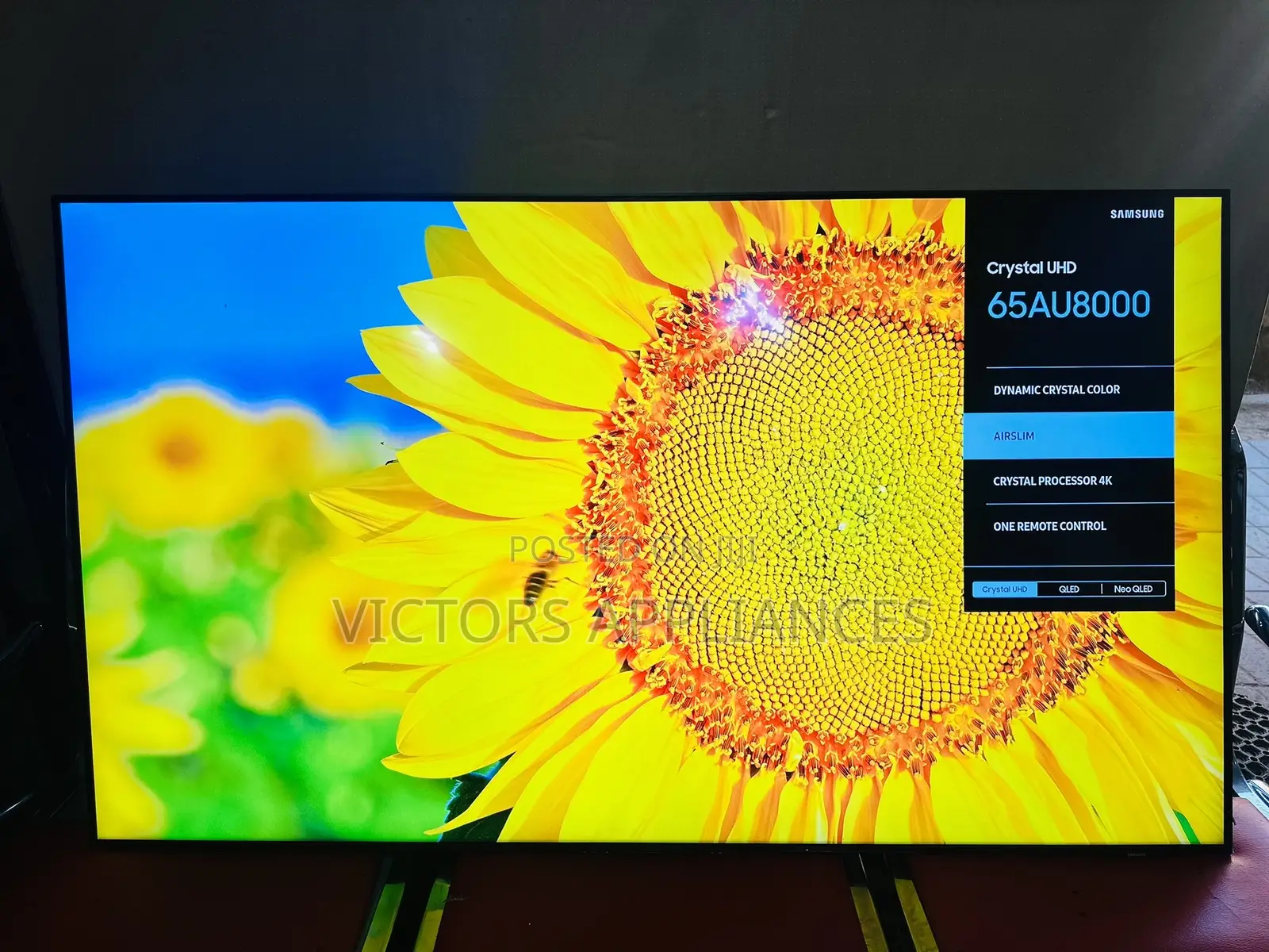 Original SAMSUNG 65inches Crystal UHD Smart Tv