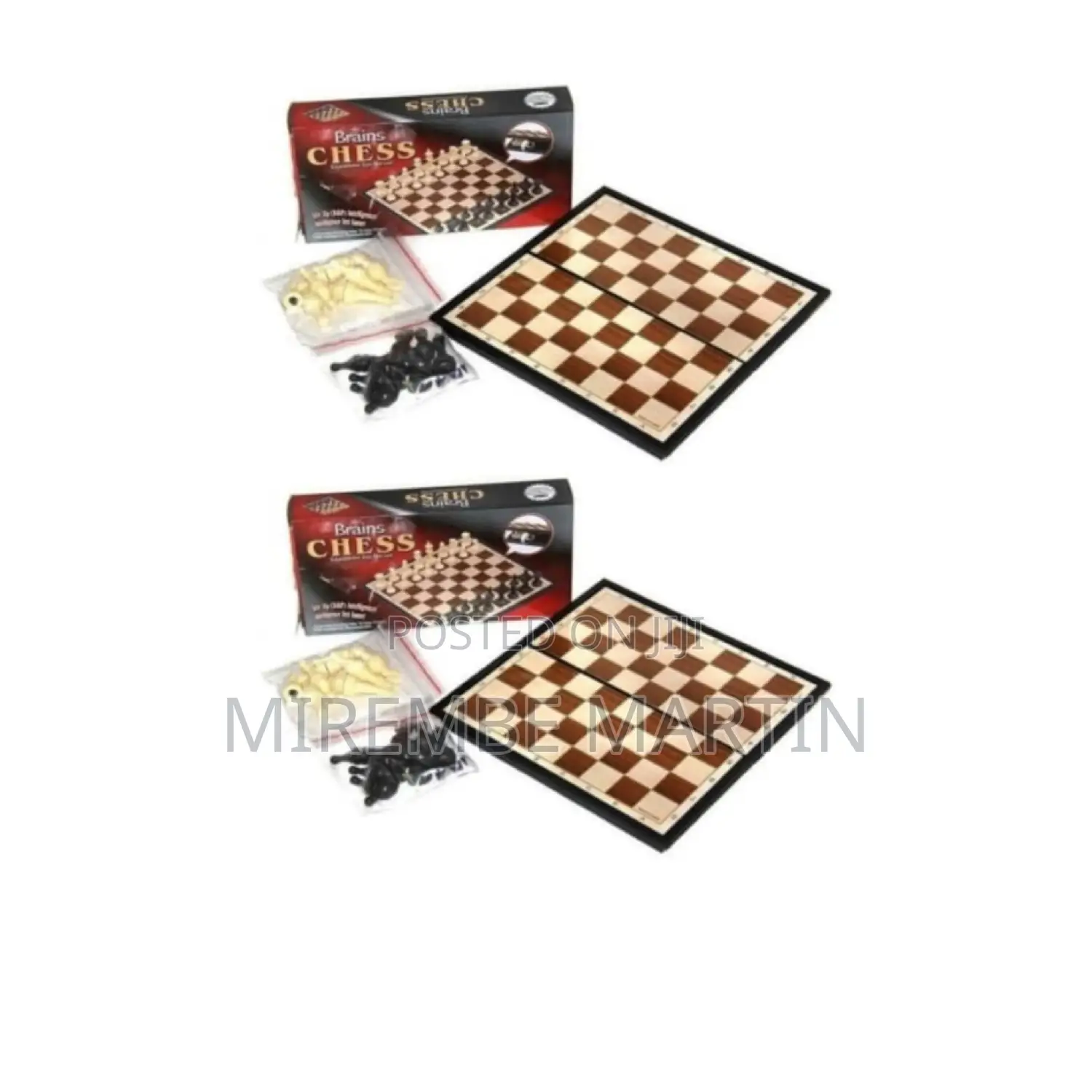 Foldable Wooden Chess Board Game.