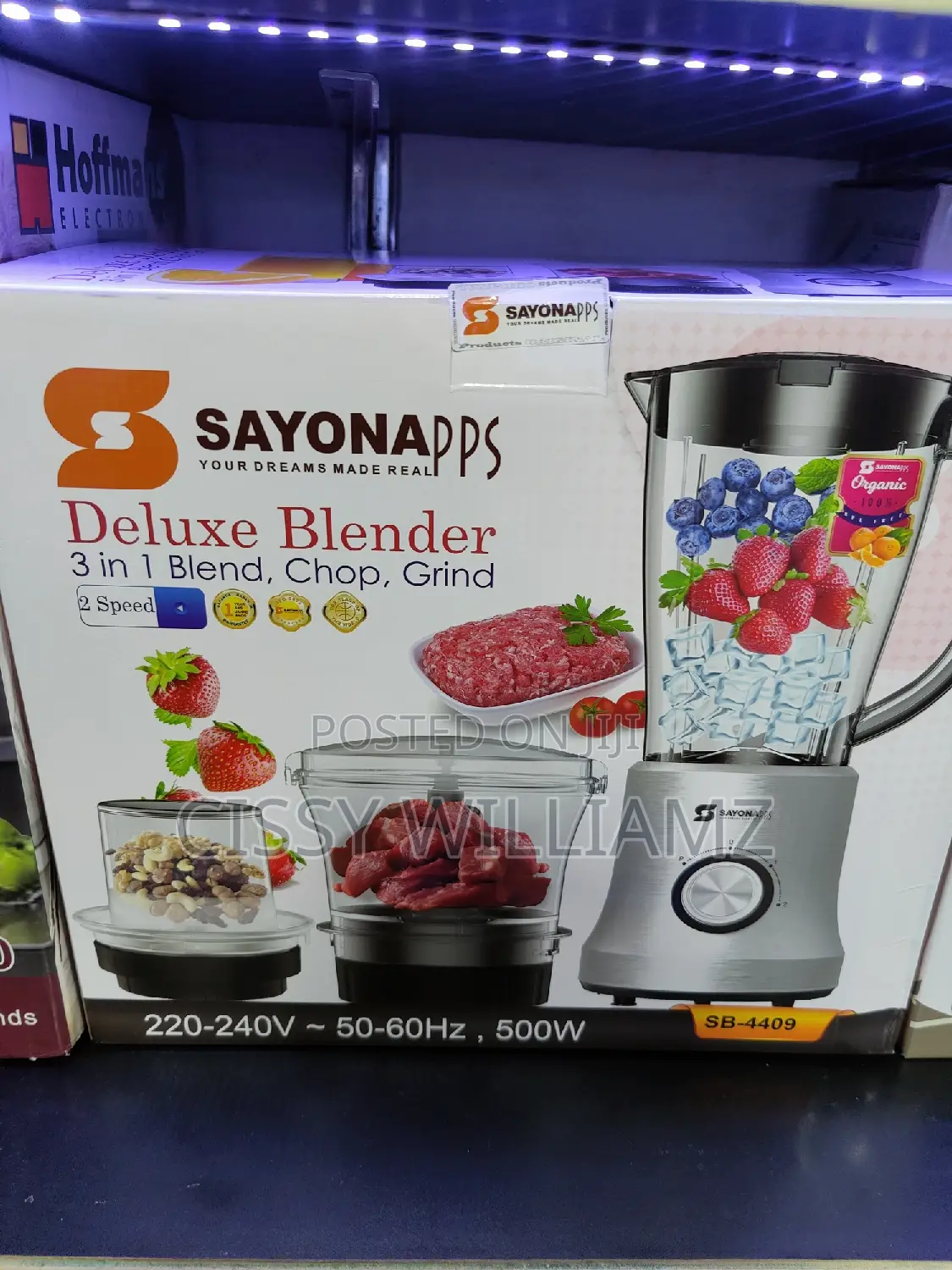 2speeds Sayona Blender/Deluxe Blender/3in1 Blender/Blender