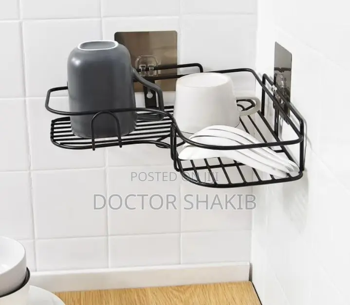 Durable Stainless Steel Wall Corner Shelf