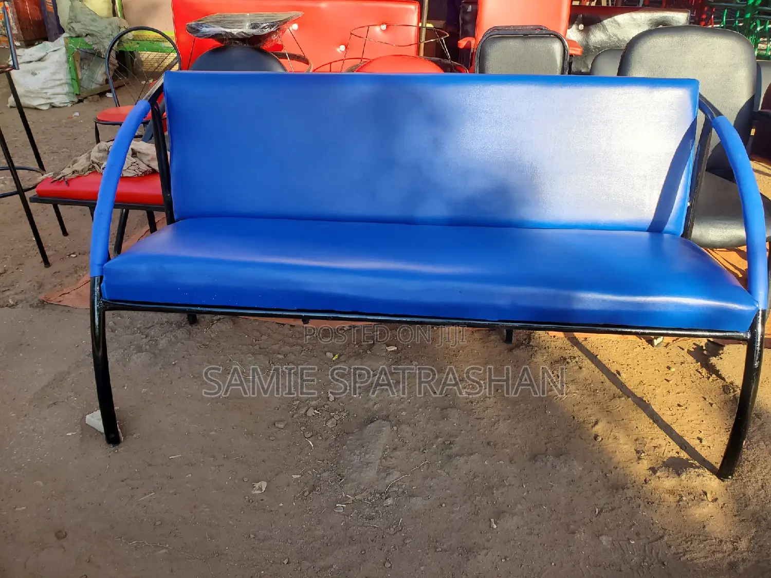Blue Waiting Chair Local Made