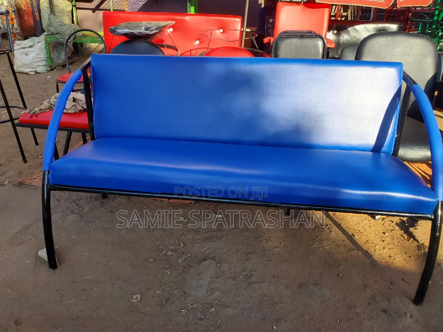 Blue Waiting Chair Local Made