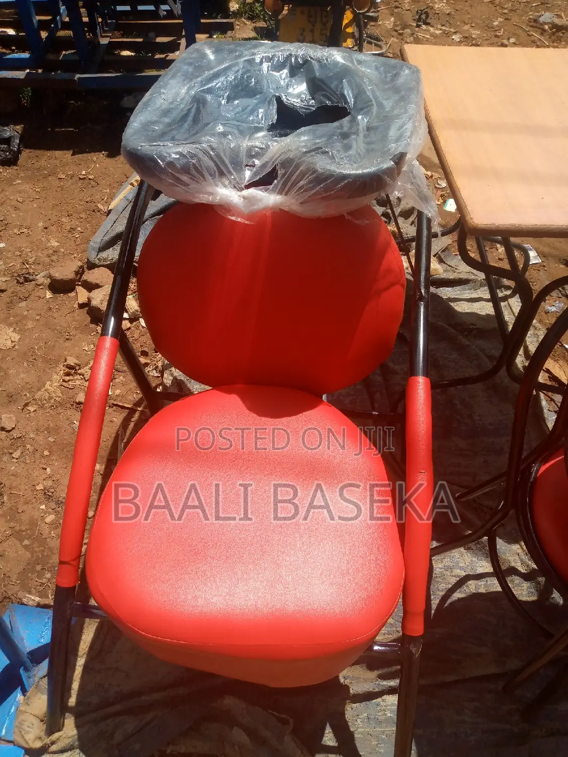 Hair Wash Basin/Red Colour Sink Chair/787