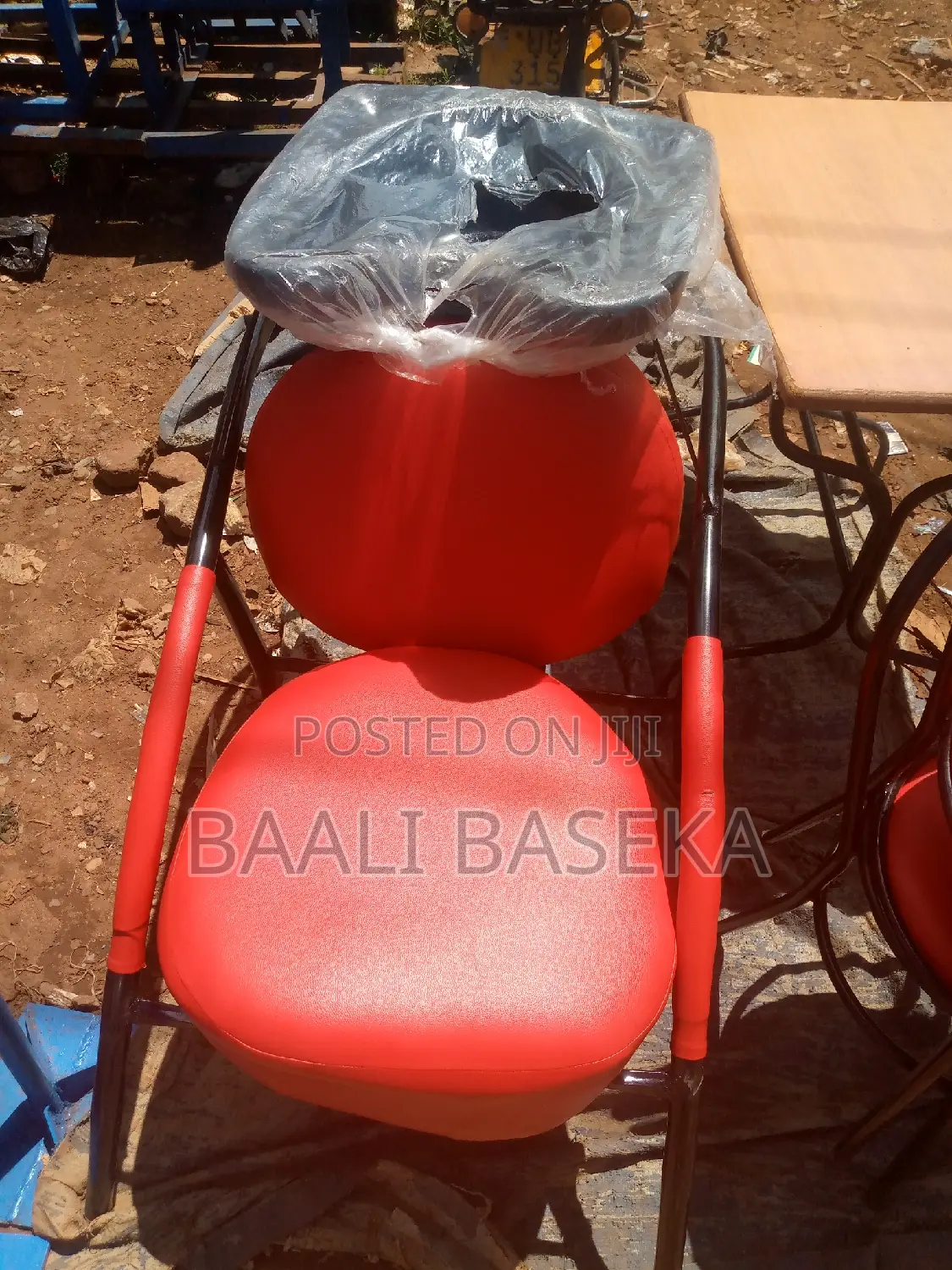 Hair Wash Basin/Red Colour Sink Chair/787